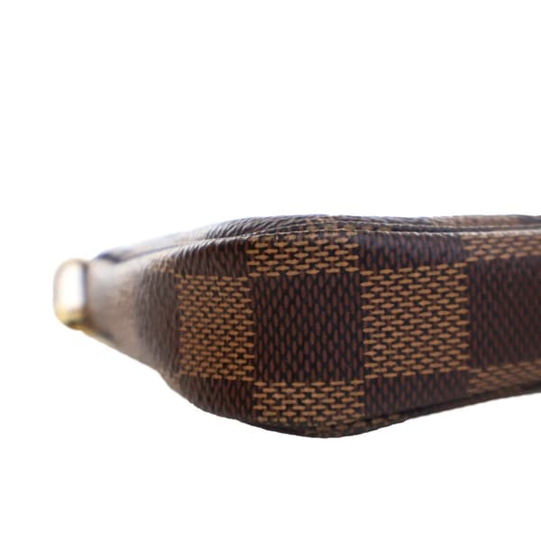 Pre-owned Louis Vuitton Damier Ebene Mini Pochette Accessoires Brown
