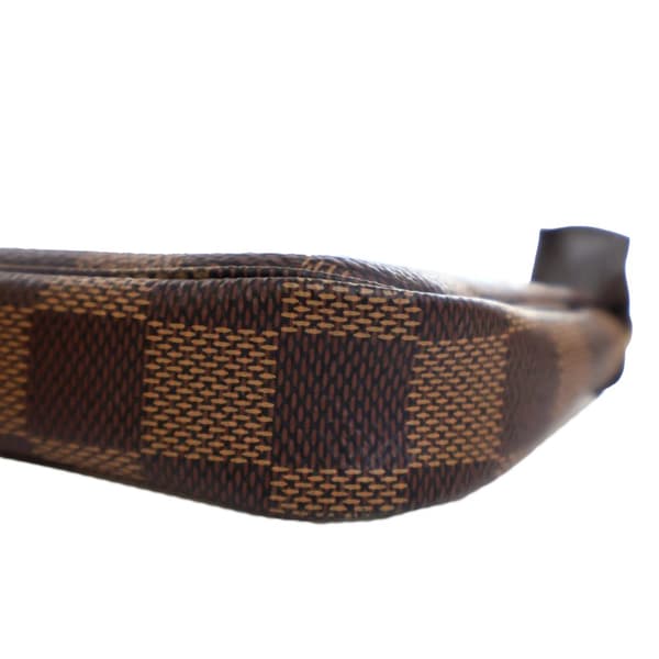 Pre-owned Louis Vuitton Damier Ebene Mini Pochette Accessoires Brown