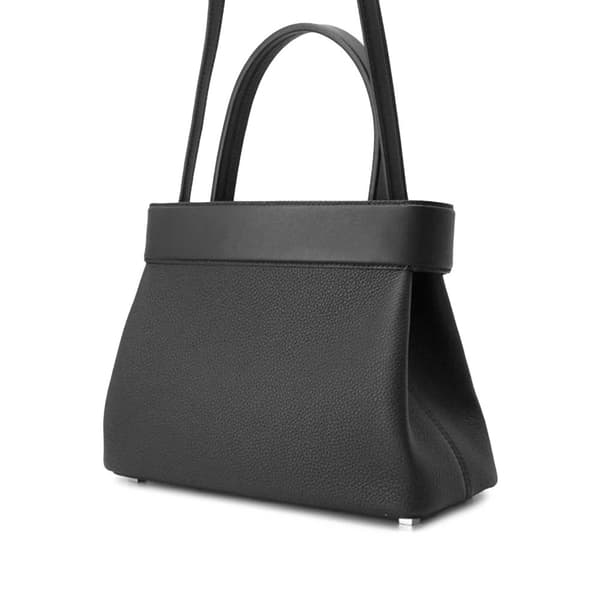 Pre-owned Hermès Togo and Swift Medor Bag Black