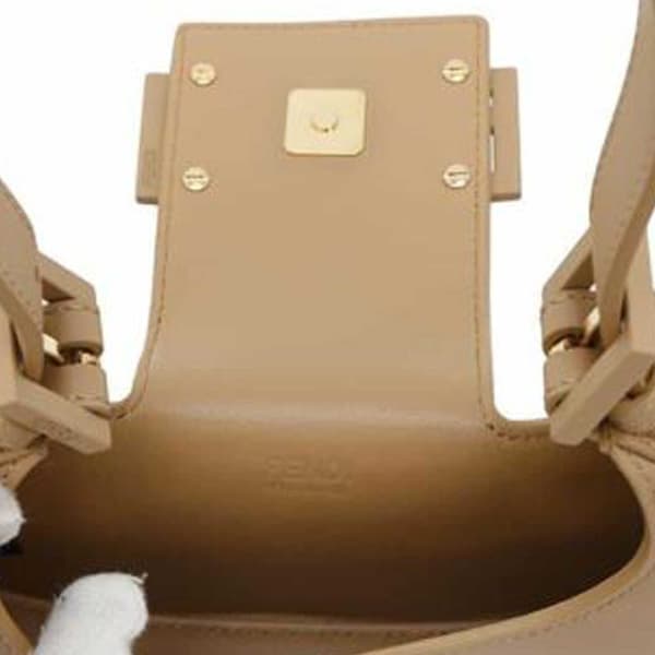 Pre-owned Fendi Mini Leather Cookie Hobo Brown