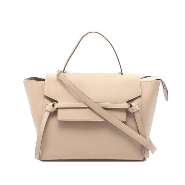 Pre-owned Celine Mini Leather Belt Bag Satchel Brown