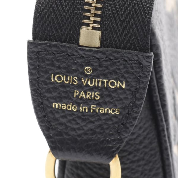 Pre-owned Louis Vuitton Bicolor Monogram Empreinte Mini Pochette Accessoires Black