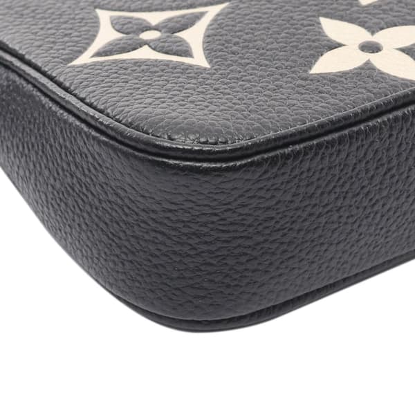 Pre-owned Louis Vuitton Bicolor Monogram Empreinte Mini Pochette Accessoires Black
