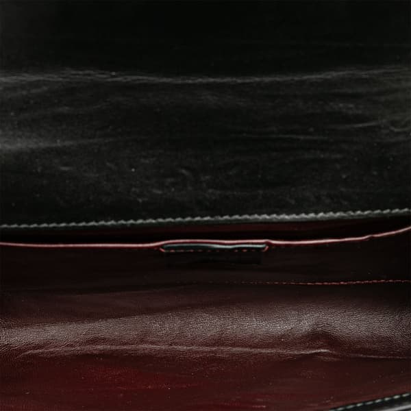 Pre-owned Gucci Small Leather Zumi Satchel Black