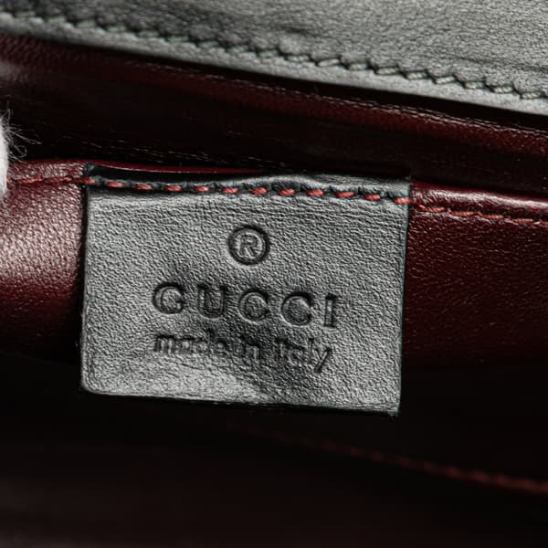 Pre-owned Gucci Small Leather Zumi Satchel Black