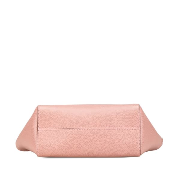 Pre-owned Gucci Mini Leather Swing Satchel Pink