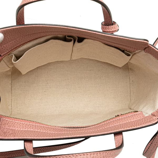 Pre-owned Gucci Mini Leather Swing Satchel Pink