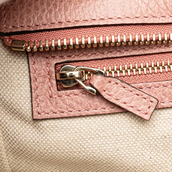 Pre-owned Gucci Mini Leather Swing Satchel Pink