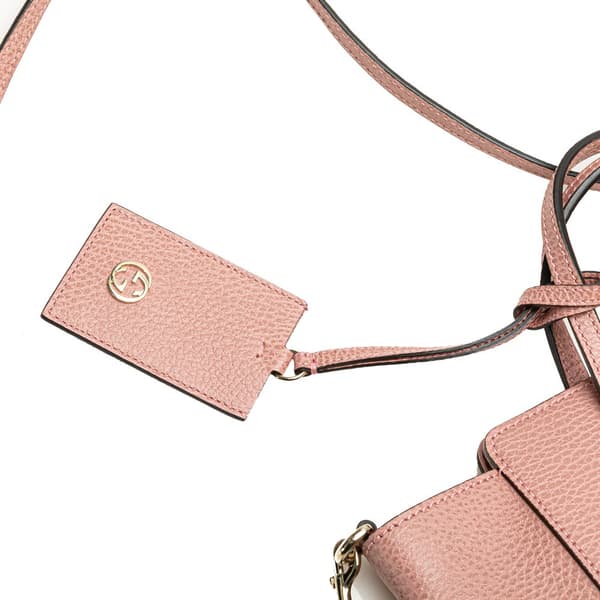 Pre-owned Gucci Mini Leather Swing Satchel Pink