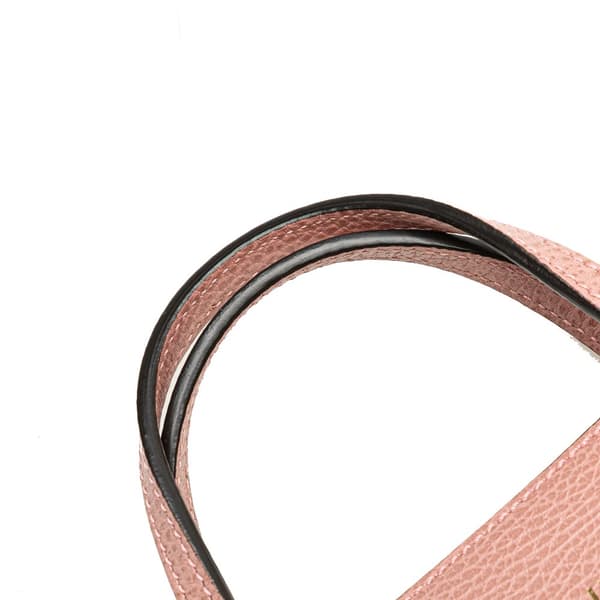 Pre-owned Gucci Mini Leather Swing Satchel Pink