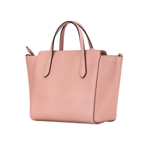 Pre-owned Gucci Mini Leather Swing Satchel Pink