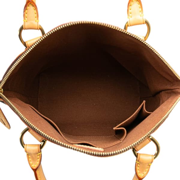 Pre-owned Louis Vuitton Monogram Lockit PM Brown