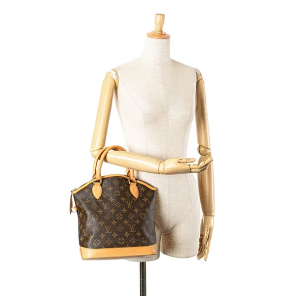 Pre-owned Louis Vuitton Monogram Lockit PM Brown