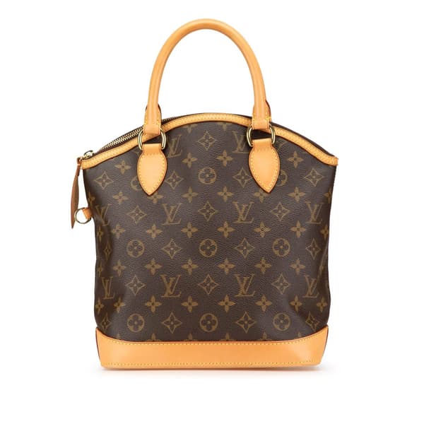 Pre-owned Louis Vuitton Monogram Lockit PM Brown