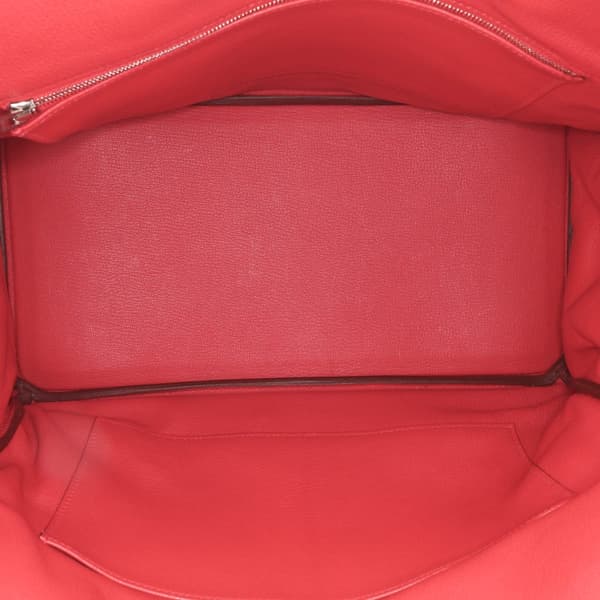 Pre-owned Hermès Togo Birkin Retourne 35 Red