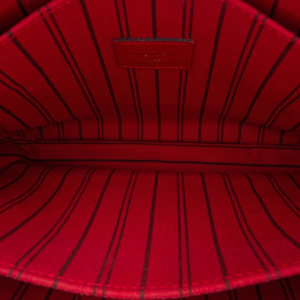 Pre-owned Louis Vuitton Monogram Empreinte Pochette Metis Red