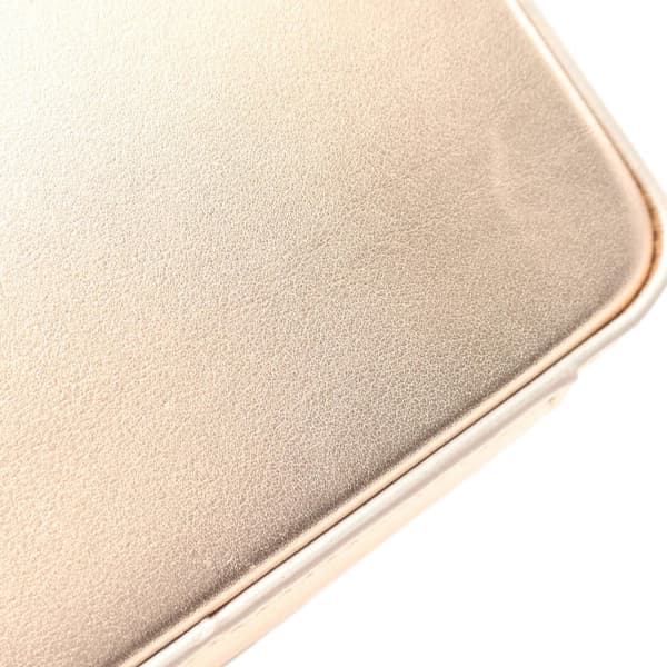 Pre-owned Bvlgari Metallic Leather Vanity Bag Pink