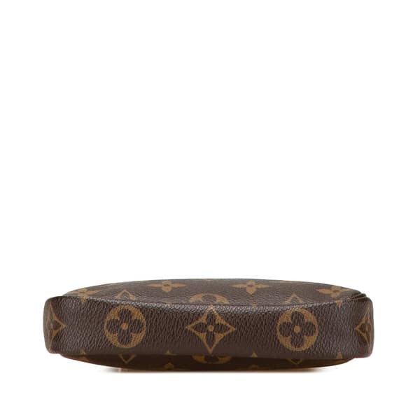 Pre-owned Louis Vuitton Monogram Mini Pochette Accessoires Brown