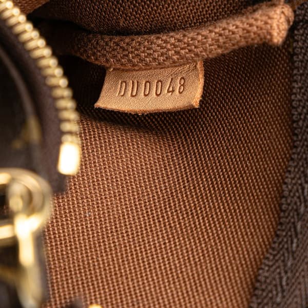 Pre-owned Louis Vuitton Monogram Mini Pochette Accessoires Brown