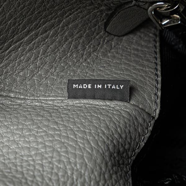 Pre-owned Prada Vitello Daino Double Zip Convertible Tote Gray