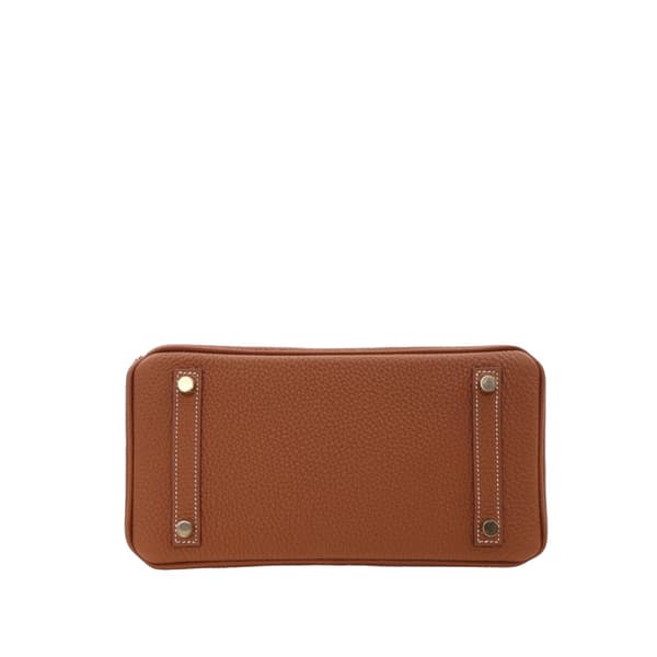 Pre-owned Hermès Togo Birkin Retourne 25 Brown