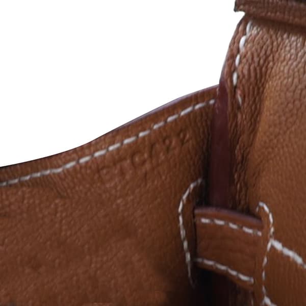 Pre-owned Hermès Togo Birkin Retourne 25 Brown