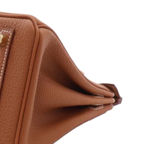 Pre-owned Hermès Togo Birkin Retourne 25 Brown