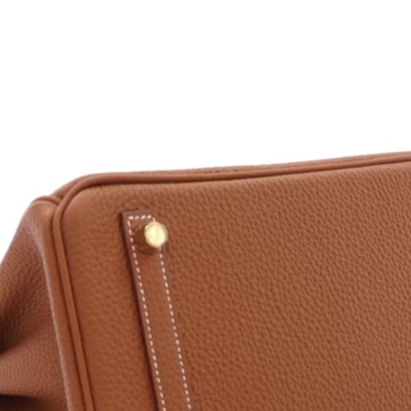 Pre-owned Hermès Togo Birkin Retourne 25 Brown
