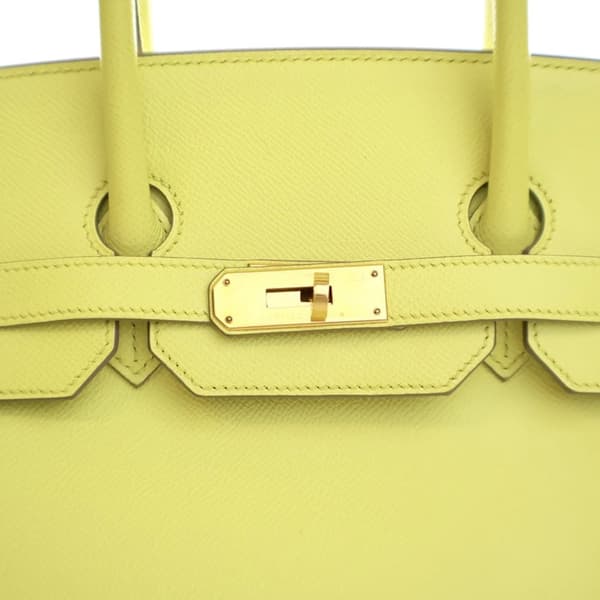 Pre-owned Hermès Epsom Birkin Retourne 35 Yellow