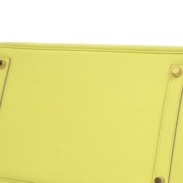 Pre-owned Hermès Epsom Birkin Retourne 35 Yellow