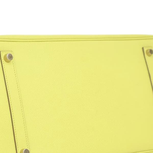 Pre-owned Hermès Epsom Birkin Retourne 35 Yellow