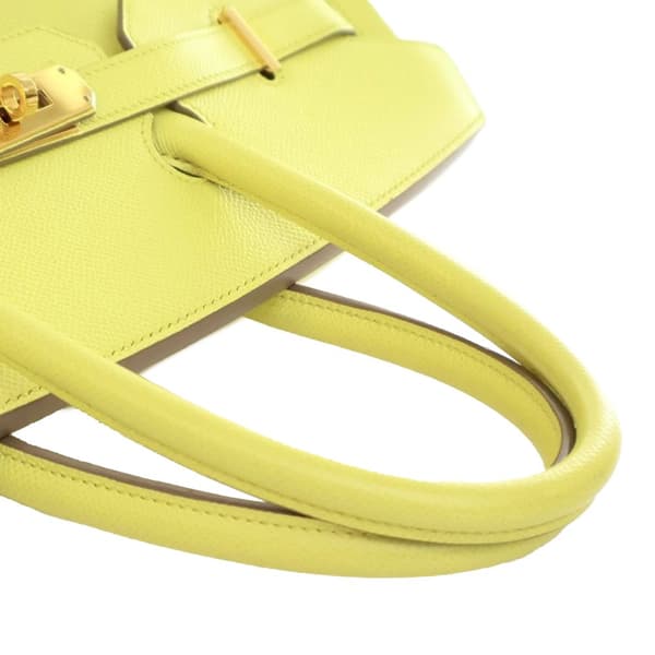 Pre-owned Hermès Epsom Birkin Retourne 35 Yellow