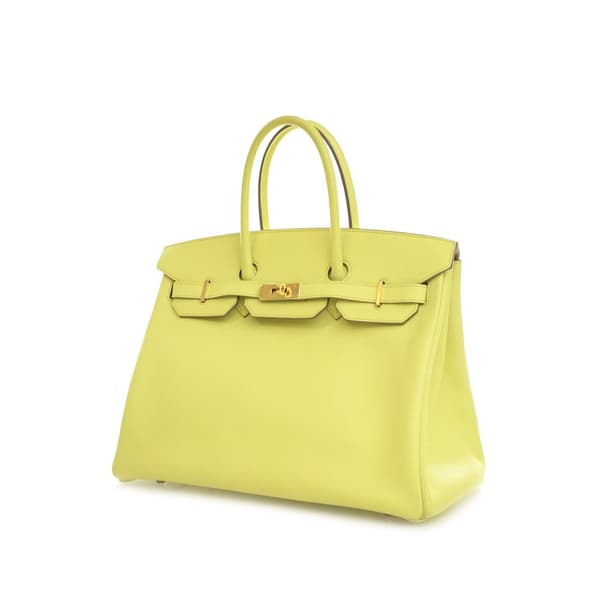 Pre-owned Hermès Epsom Birkin Retourne 35 Yellow