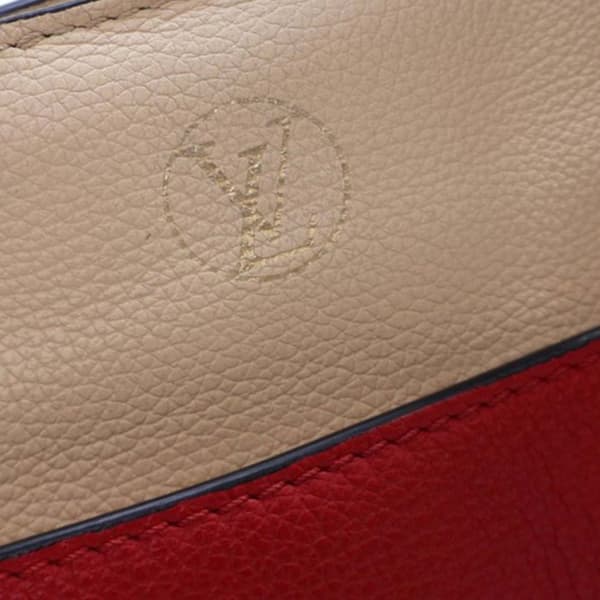 Pre-owned Louis Vuitton Monogram On My Side MM Red
