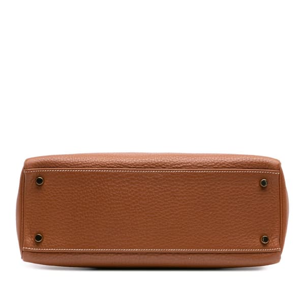 Pre-owned Hermès Togo Kelly II Retourne 32 Brown