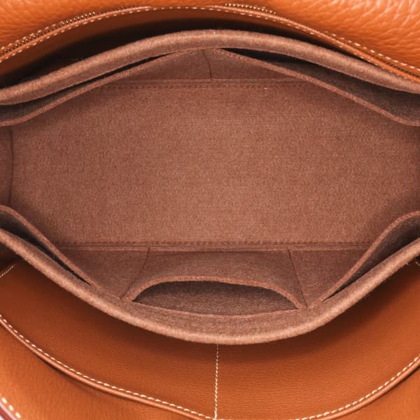 Pre-owned Hermès Togo Kelly II Retourne 32 Brown
