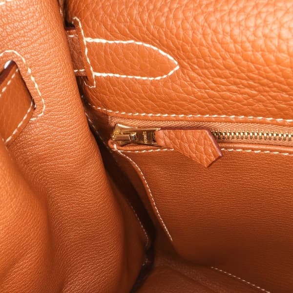Pre-owned Hermès Togo Kelly II Retourne 32 Brown