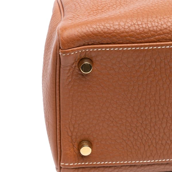 Pre-owned Hermès Togo Kelly II Retourne 32 Brown
