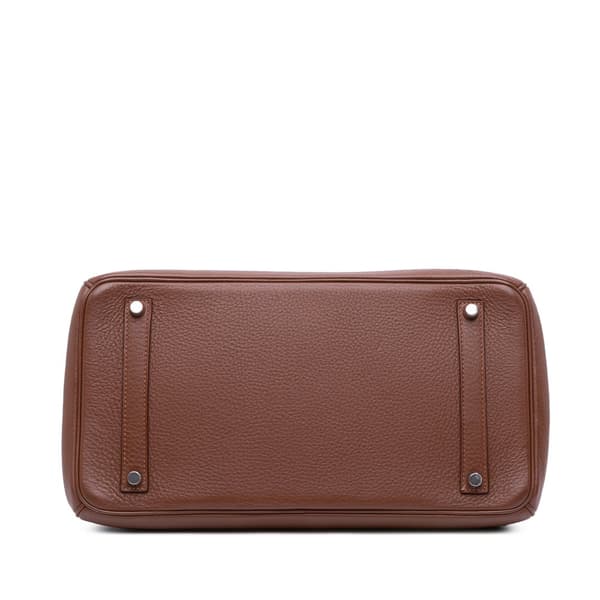Pre-owned Hermès Togo Birkin Retourne 35 Brown