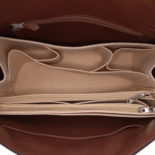 Pre-owned Hermès Togo Birkin Retourne 35 Brown