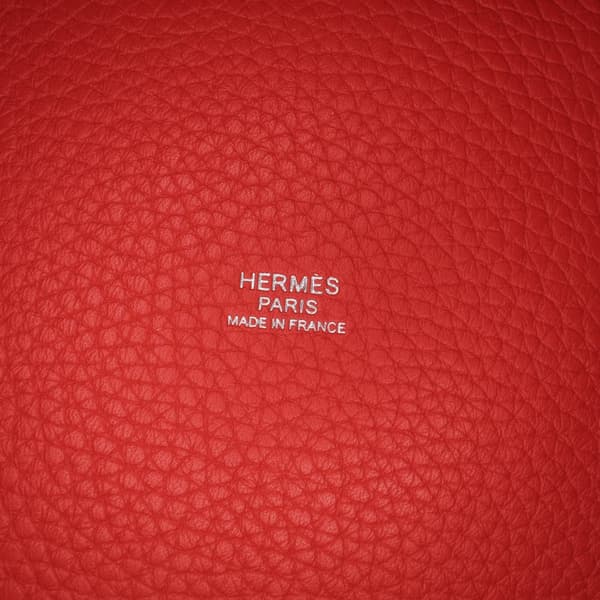 Pre-owned Hermès Bicolor Clemence and Swift Picotin Lock 18 Red