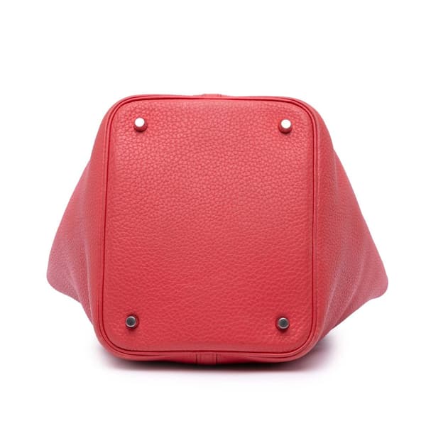 Pre-owned Hermès Clemence Picotin Lock 22 Red