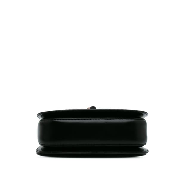 Pre-owned Gucci Limited Edition Medium Calfskin Acrylic Classic 2 Top Handle Bag Black