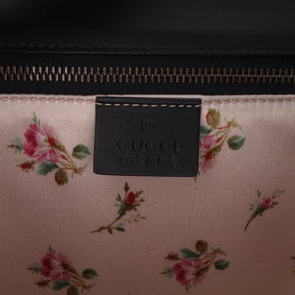 Pre-owned Gucci Limited Edition Medium Calfskin Acrylic Classic 2 Top Handle Bag Black