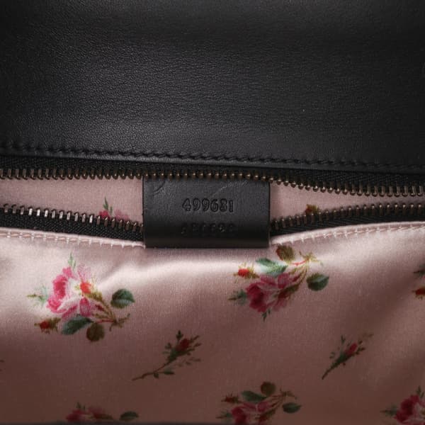 Pre-owned Gucci Limited Edition Medium Calfskin Acrylic Classic 2 Top Handle Bag Black