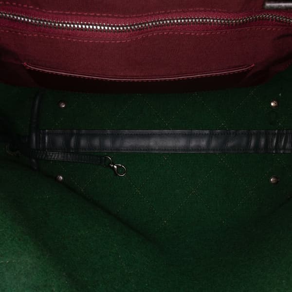 Pre-owned Chanel Medium CC Quilted Felt Pop Tote Green