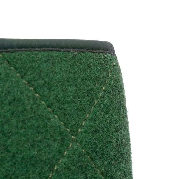 Pre-owned Chanel Medium CC Quilted Felt Pop Tote Green
