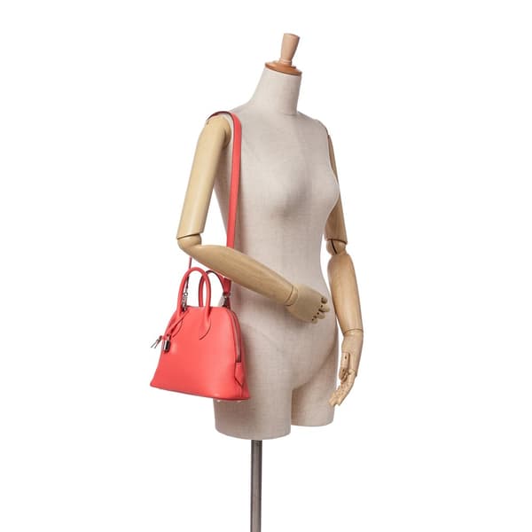 Pre-owned Hermès Evercolor Bolide 1923 25 Pink