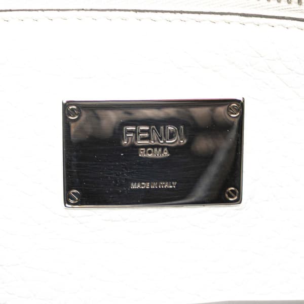 Pre-owned Fendi Leather Peekaboo X-Lite Fit Satchel Blue