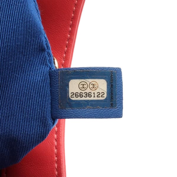 Pre-owned Chanel Large CC Quilted Lambskin 31 Shopping Bag Blue